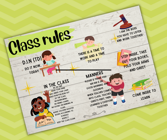 Class Rules Poster