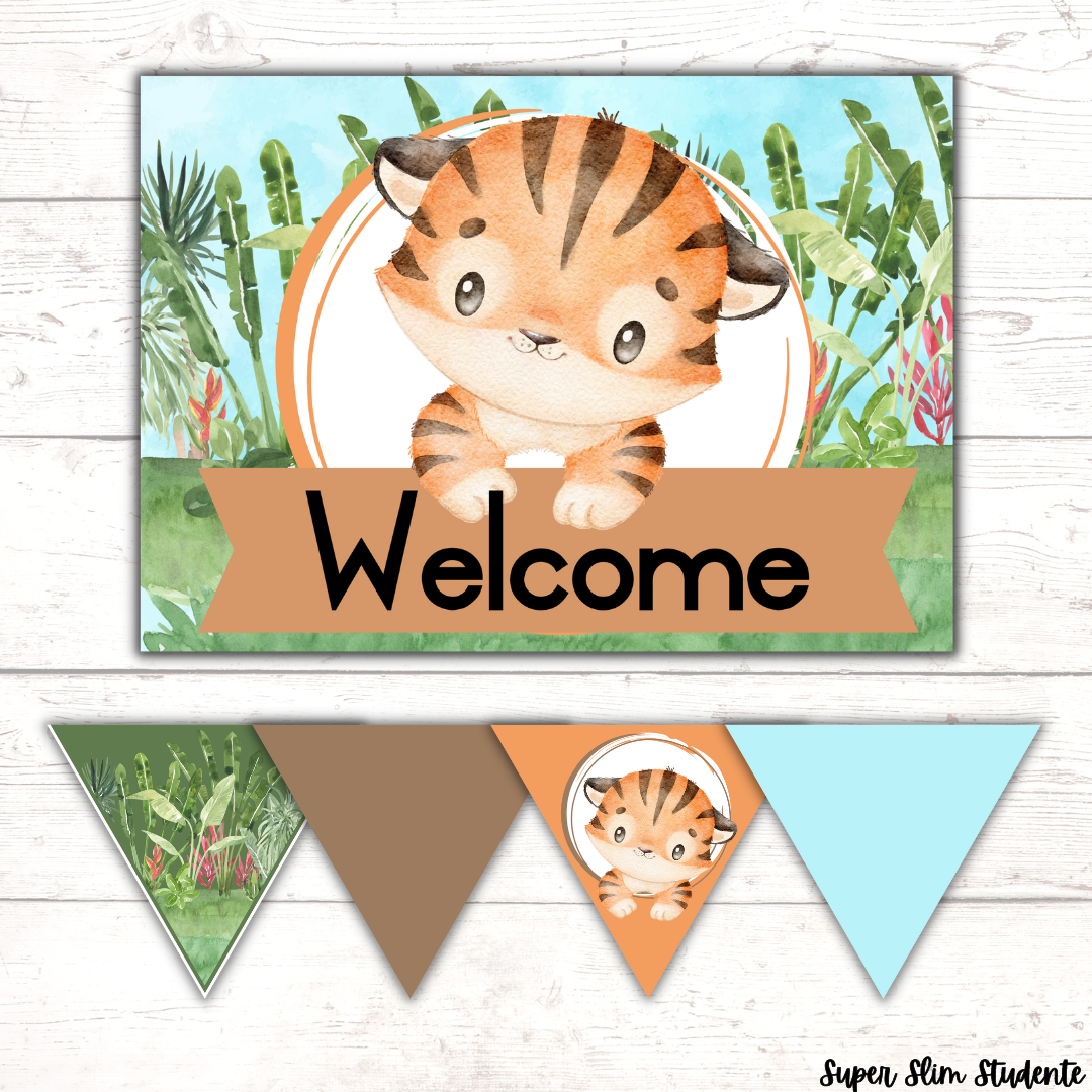 Cute Tiger Classroom Theme