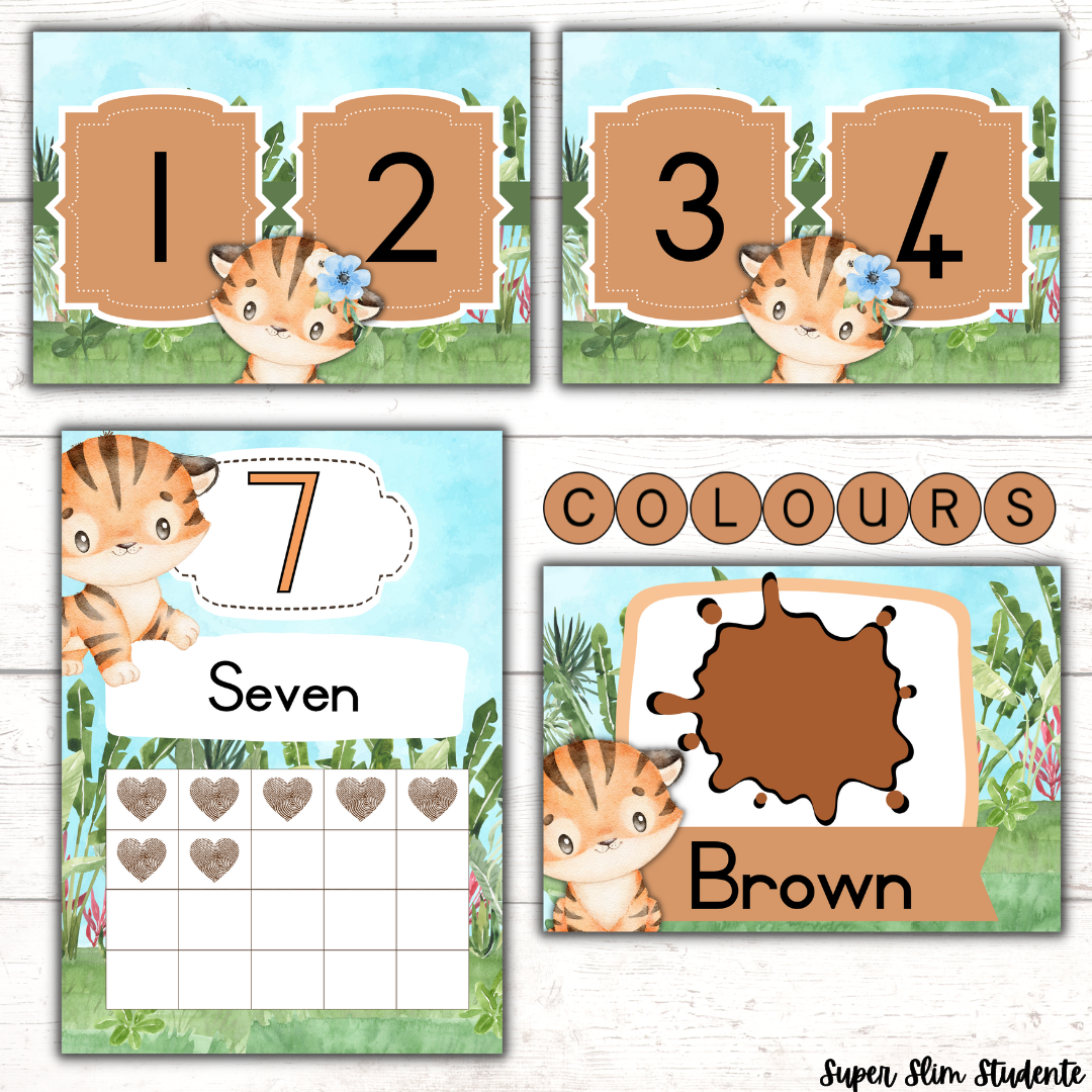 Cute Tiger Classroom Theme