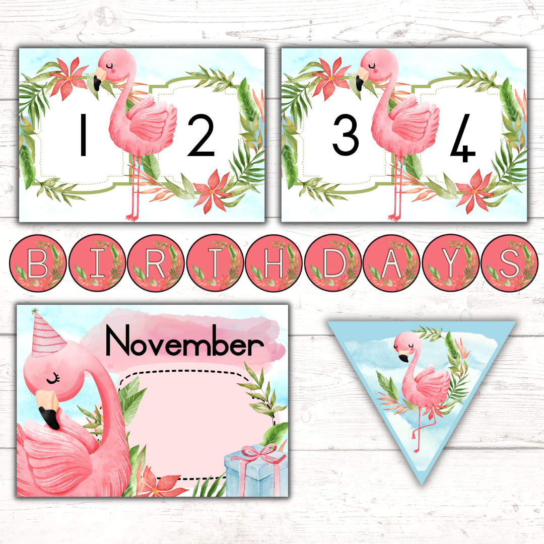 Flamingo Classroom Theme