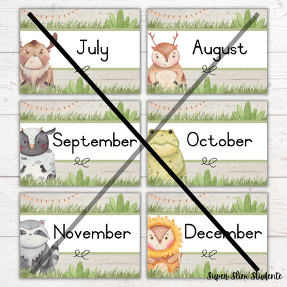 Animals Months Of The Year