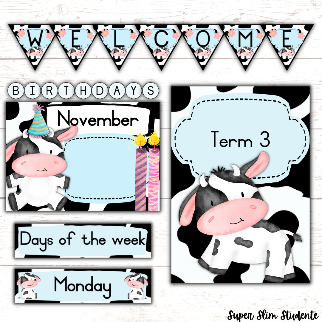 Cow Classroom Theme (Foundation Phase)