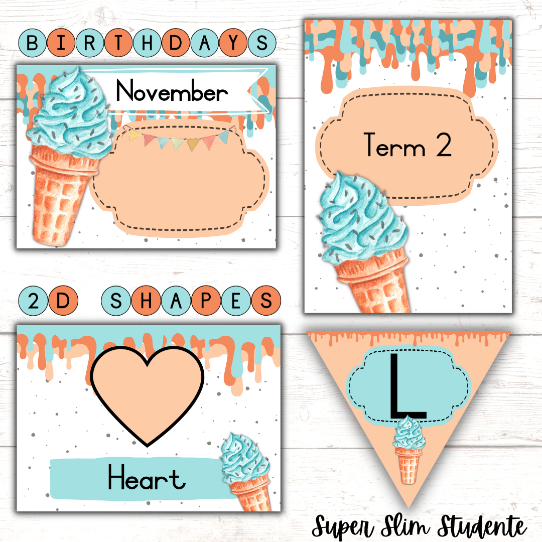 Ice Cream Classroom Theme (Foundation Phase)