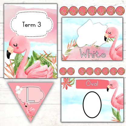 Flamingo Classroom Theme