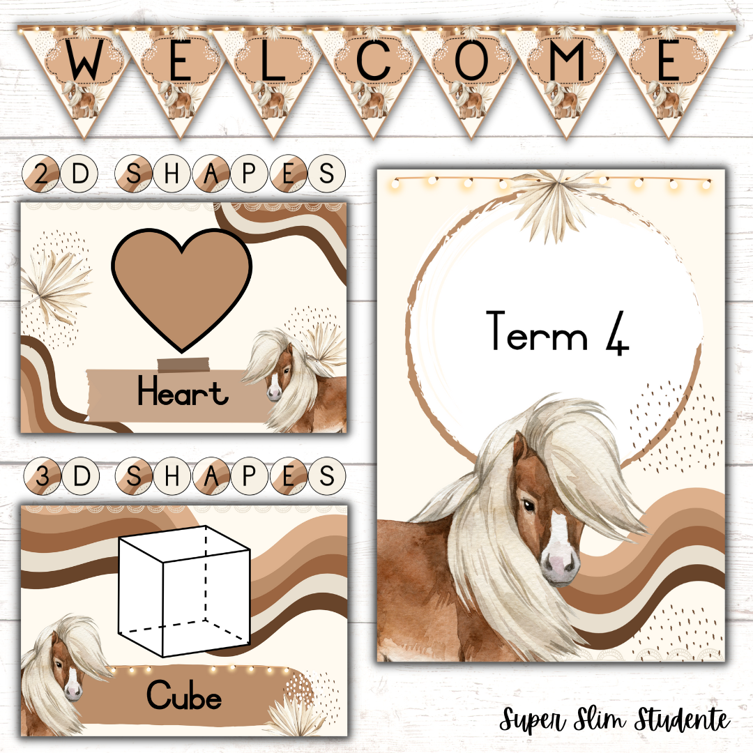 Boho Horse Classroom Theme (Foundation Phase)