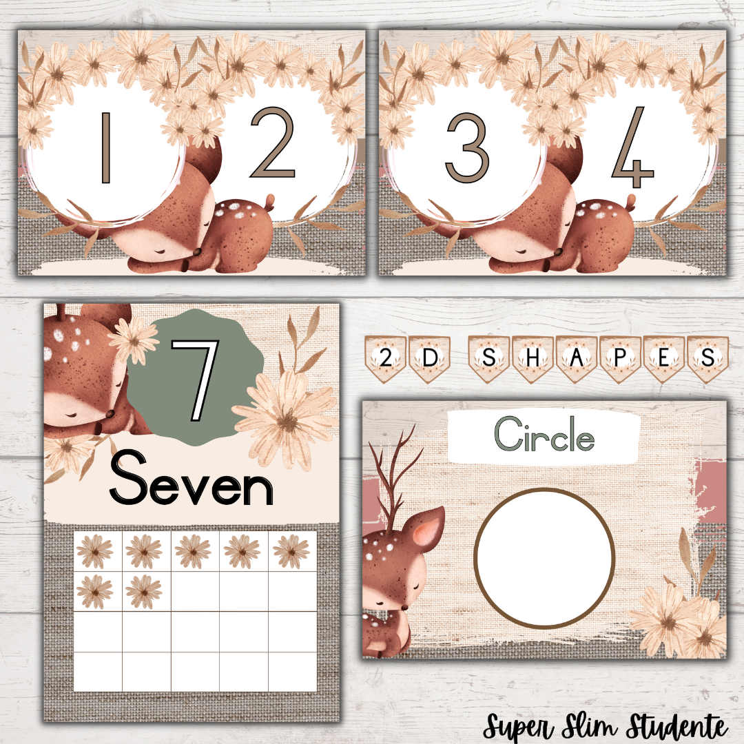 Neutral Deer Classroom Theme (Foundation Phase)