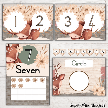 Neutral Deer Classroom Theme (Foundation Phase)