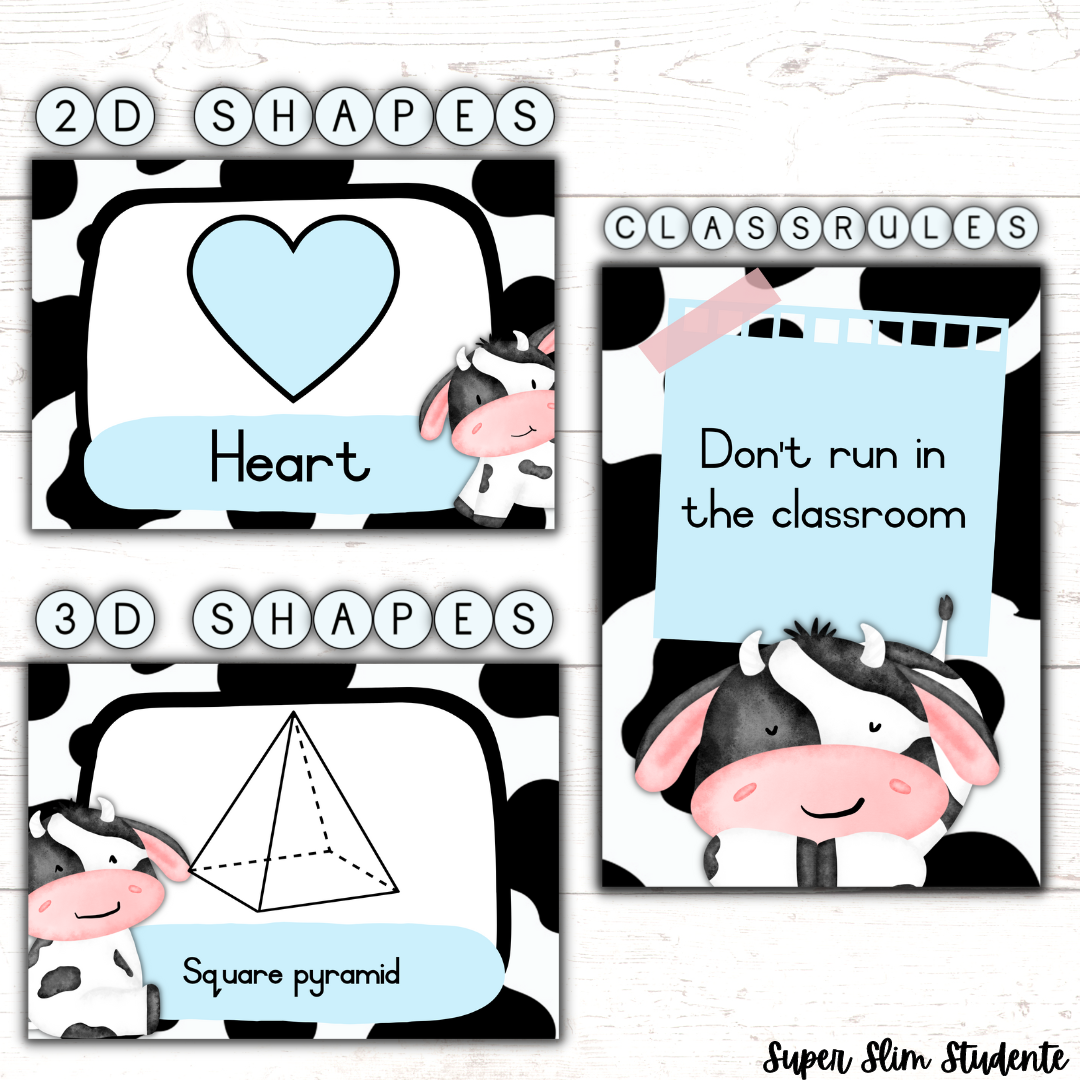 Cow Classroom Theme (Foundation Phase)