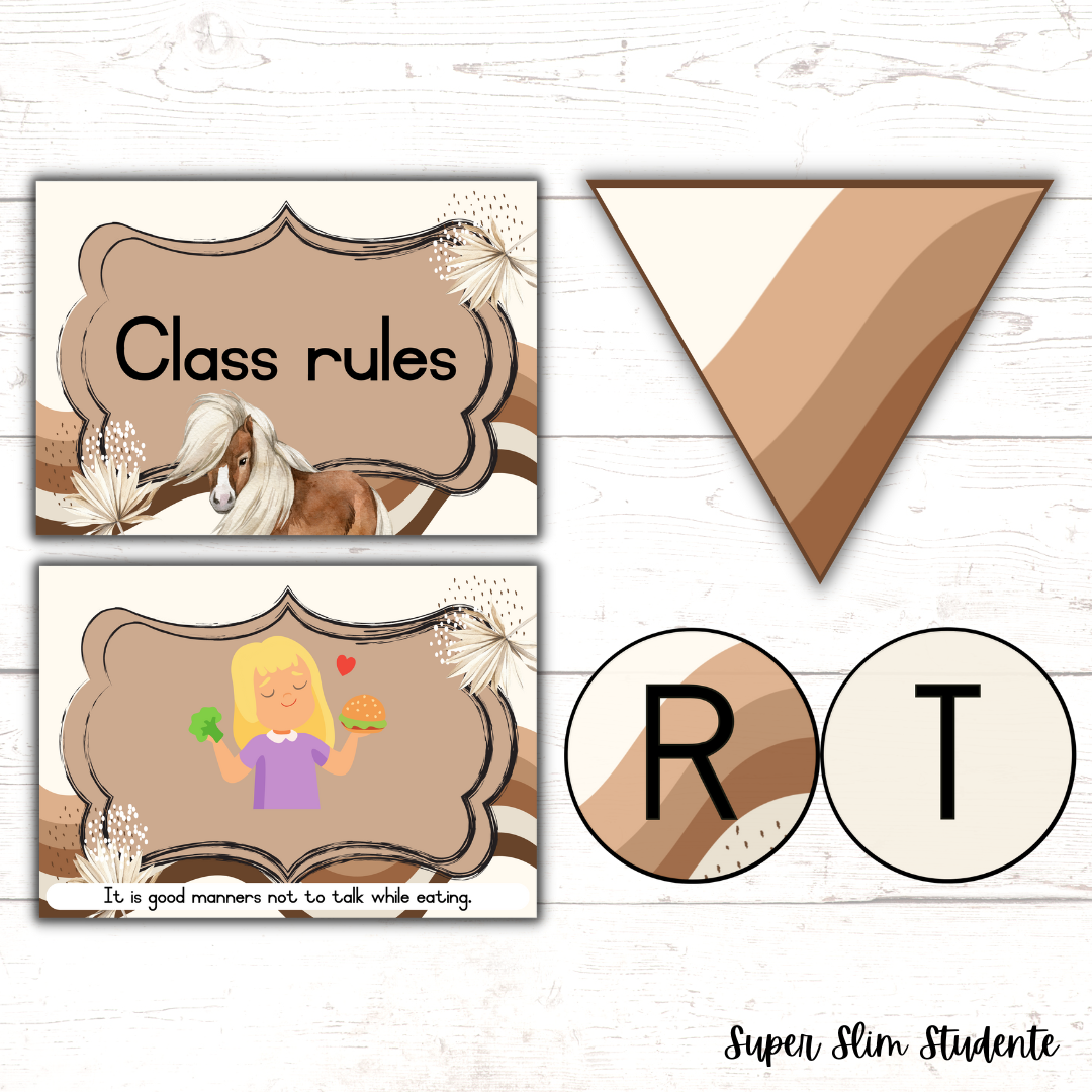 Boho Horse Classroom Theme (Foundation Phase)