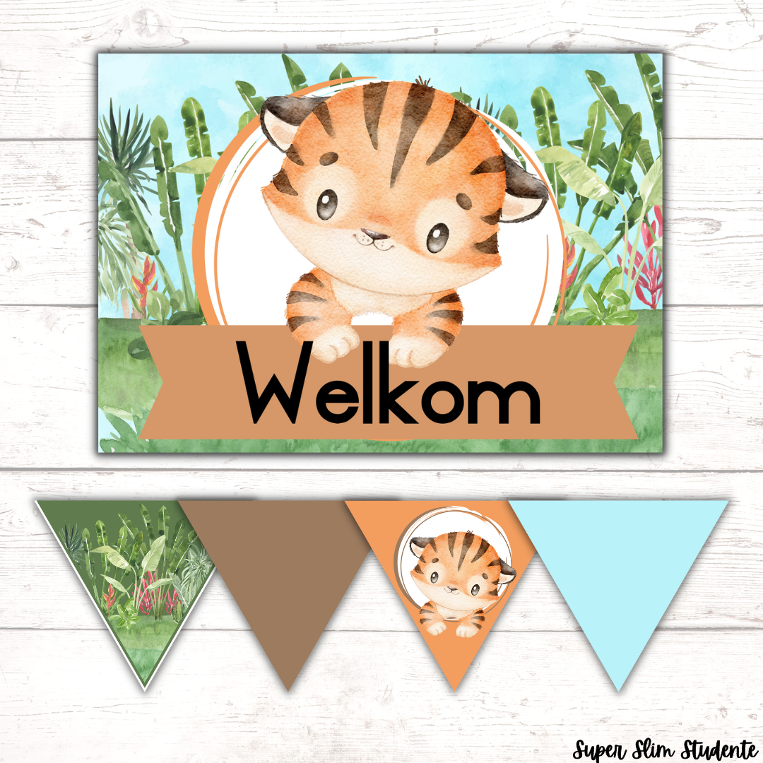 Cute Tiger Classroom Theme