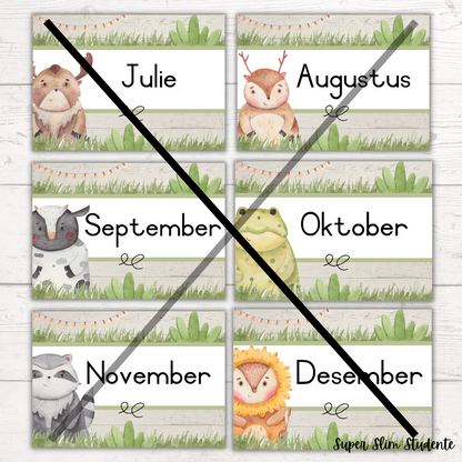 Animals Months Of The Year