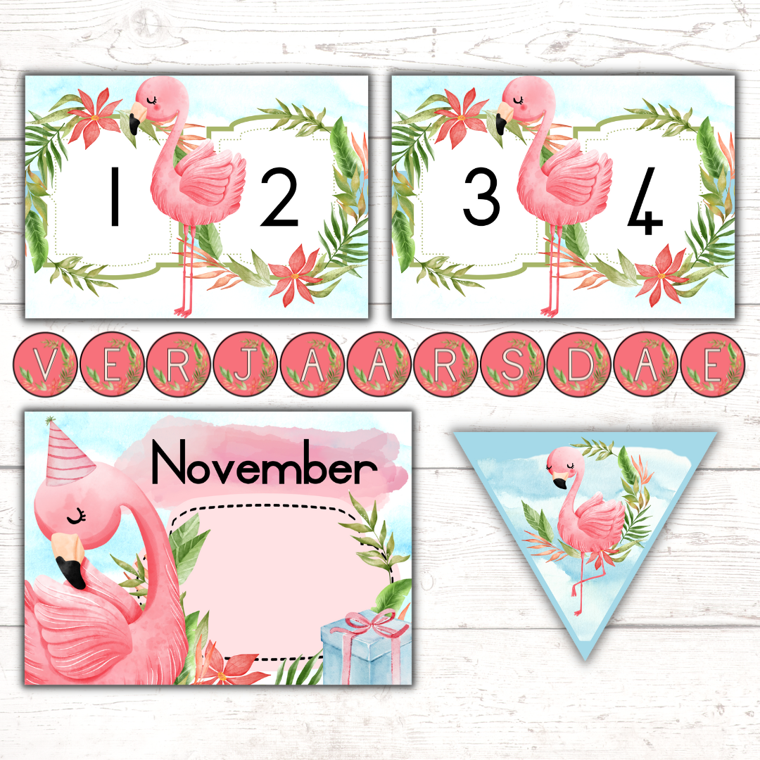 Flamingo Classroom Theme