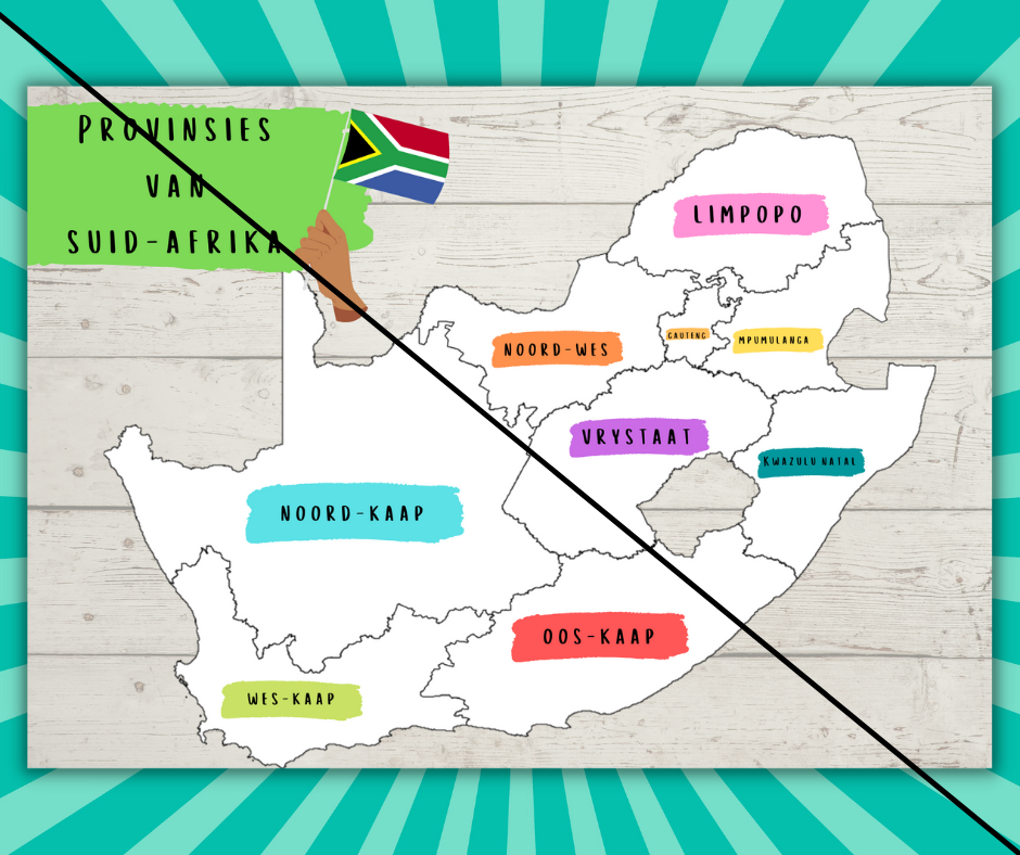 Provinces of South Africa A3 Poster